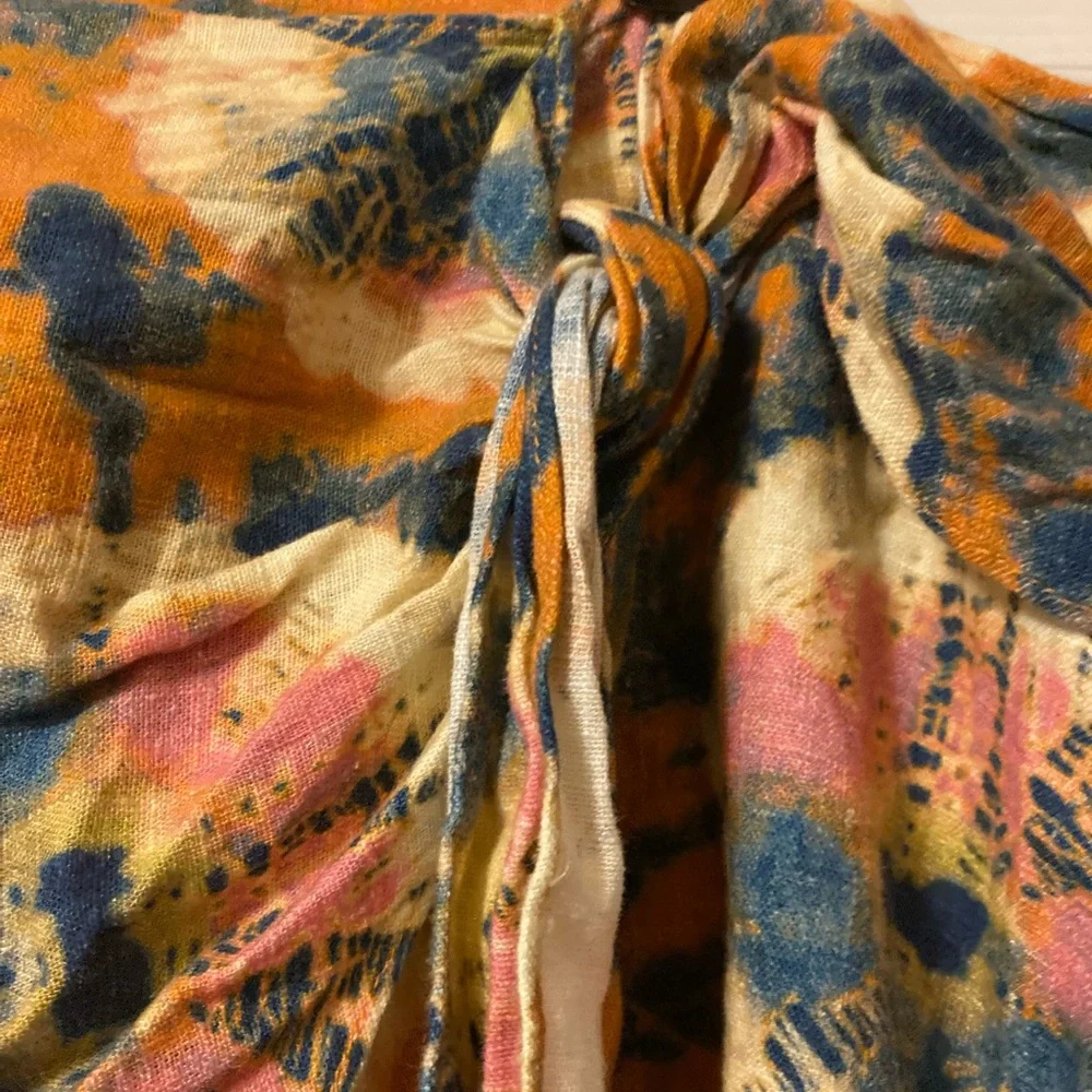 Free People Multi Color Mini Skirt Size 12 - Picture 7 of 9